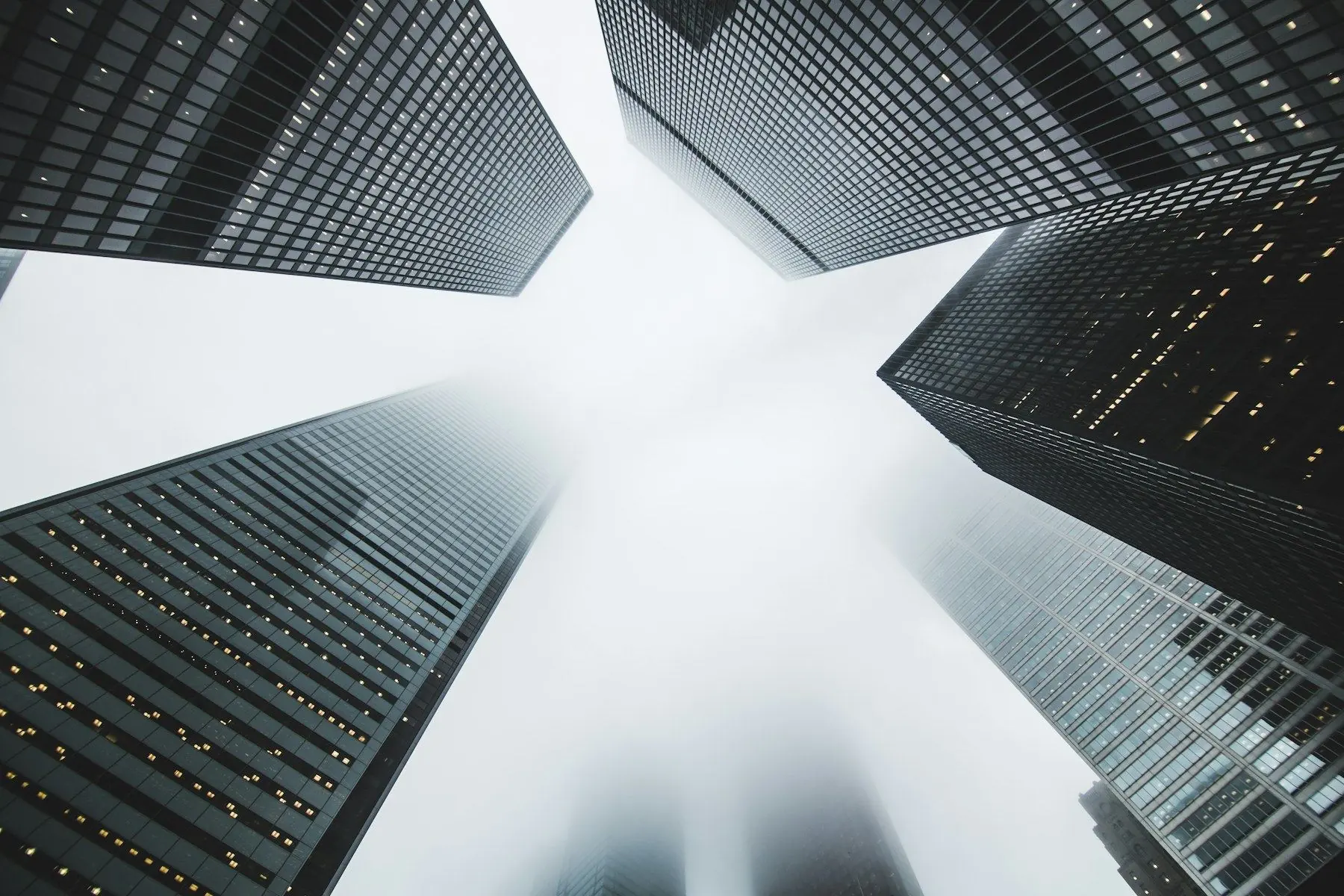Commercial buildings defining an urban market